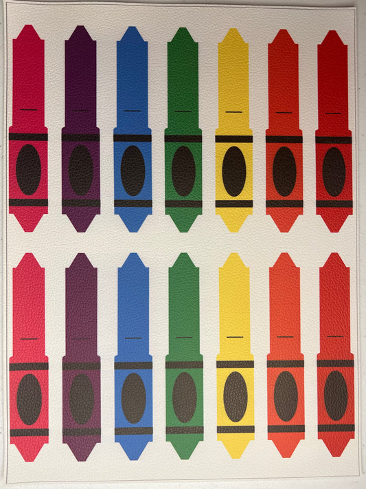 Vinyl Crayola HairClips